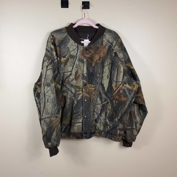 Vintage Other - Vintage Liberty Camo Hunting Full Zip Bomber Jacket Size XL